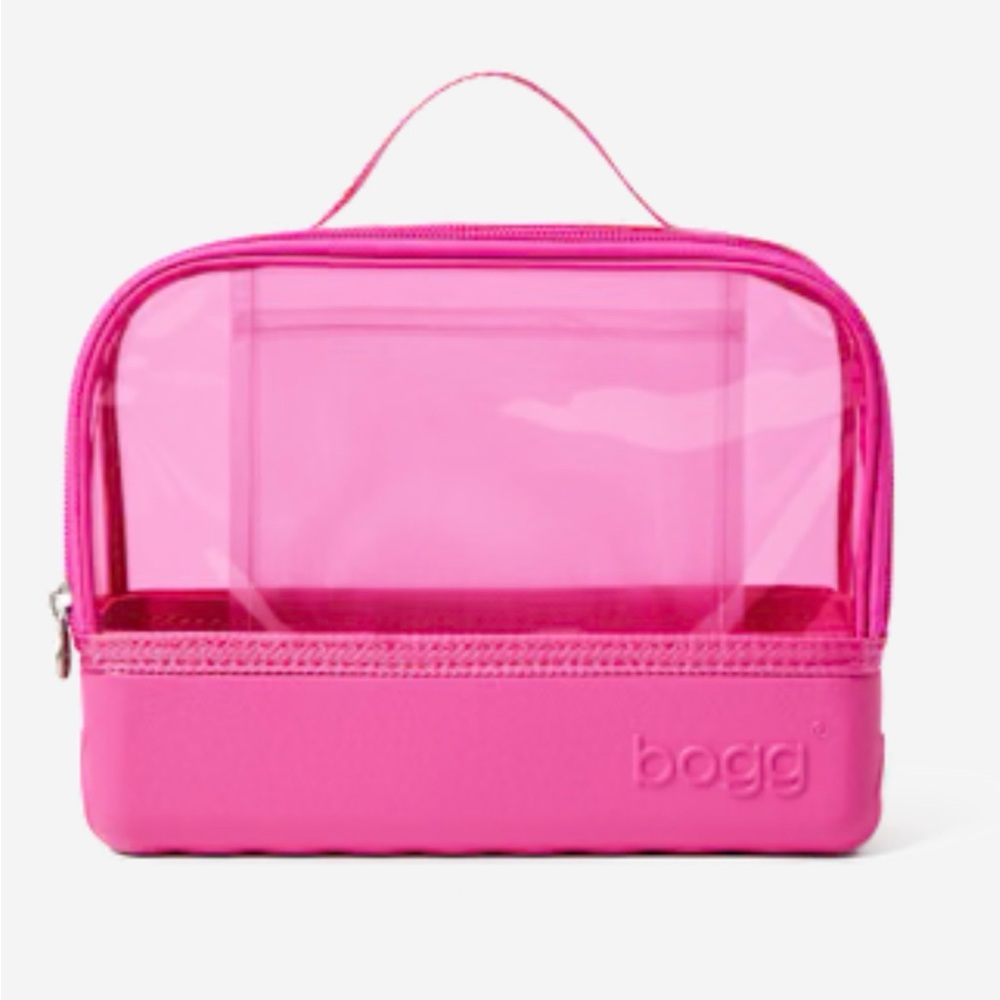 Bogg Pink Clear Organizer Pouch